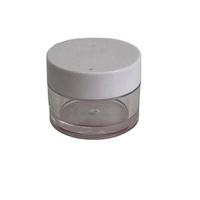 Mini pot cosmétique en PETG 20g, petit récipient vide à paroi épaisse avec couvercle à vis, pour poudre libre, gommage pour les lèvres, crème pour les yeux, soins de la peau, voyage
