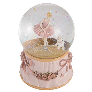 Globe à eau en verre avec base en résine, taille et motif personnalisés, décoration de conte de fées, princesse des contes de fées, globe à neige - Product Image 1