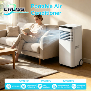 Climatiseur mobile split réversible 12000 Btu 14000 Btu avec unité extérieure silencieuse - Product Image 2