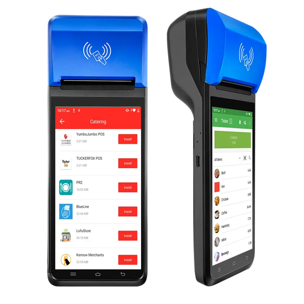 Preiswerter tragbarer 4G Android 12 Pos FYJ-F1 5,5 Zoll mobiler Parkplatzmanagement- / Ticketing-Pos-Systemdrucker