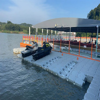 Plateforme de quai flottant modulaire en HDPE, passerelle sécurisée, quai pour jet-ski, quai flottant