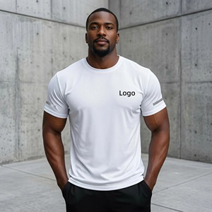 Camiseta Deportiva de Verano Unisex, Personalizada de Fábrica, MOQ Bajo, de Alta Calidad, Suave al Tacto, Elástica, Brillante, Ajustada, de Malla de Spandex, Duradera - Product Image 1