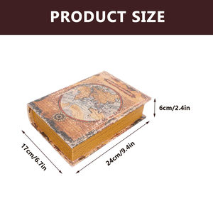 Caja de libros de madera sin terminar Caja de regalo con forma de <span class=keywords><strong>libro</strong></span> de madera lisa grande Caja de libros de madera vintage - Product Image 3