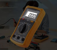 Multimeter Digital Profesional Otomatis Penguji Tegangan AC/DC Arus Ohm Amperemeter Penggunaan Pendidikan Fisika Sekolah 14x7x3.5cm