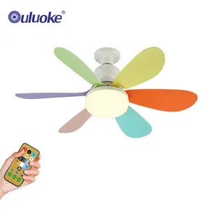 Modern Remote Control Ceil Fan Lamp Living Room Bedroom Decorative DC Motor Mute Led Ceiling Fan With Light