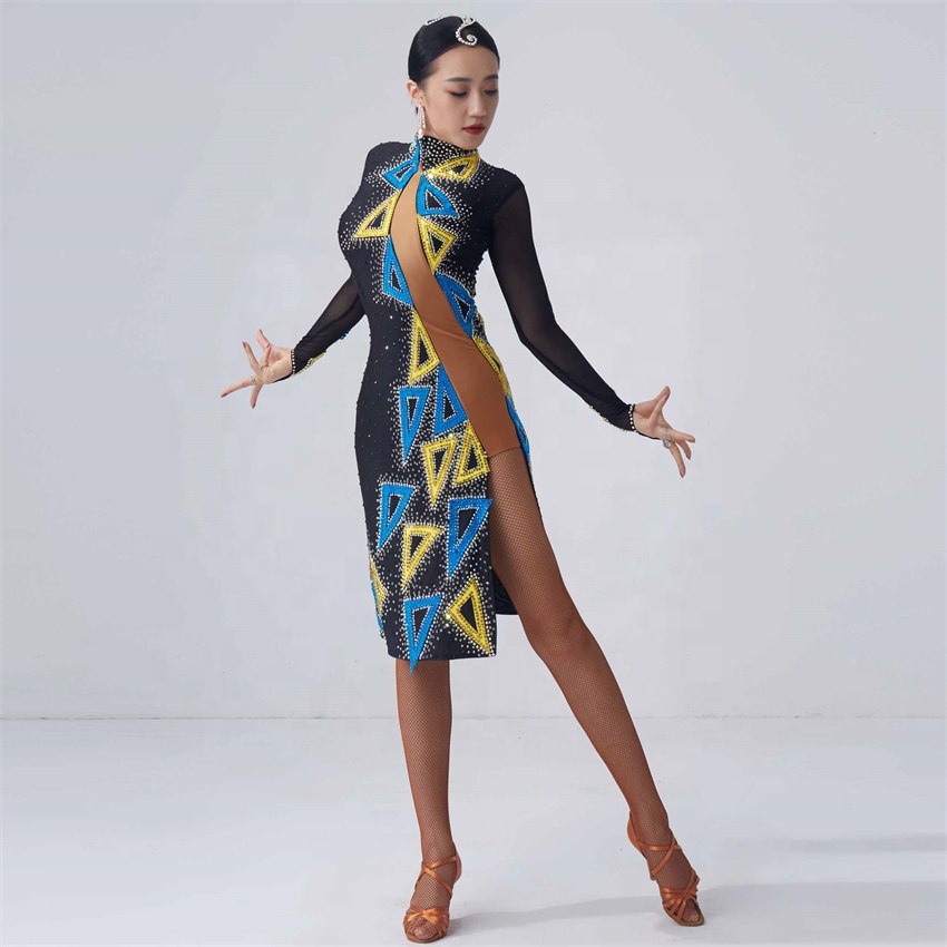 Shop Our L-2047 Latin Dance Dress - Elegant & High Quality