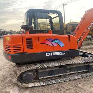 Miniexcavadora Usada Doosan DH55GOLD con Acoplador Rápido, Rompedor, Tuberías y Pulgar Hidráulico para Demolición, Fácil Transporte - Product Image 1