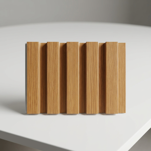 Panel de Pared Acordonado PIMA WPC de 210x10mm, 5 Ondas, Revestimiento Decorativo Estético Lineal de Listones Estrechos con Garantía de 3 Años para Oficinas - Product Image 1