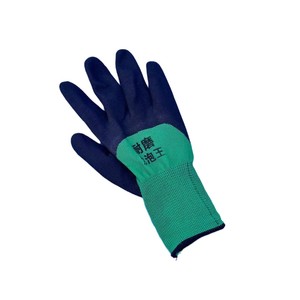 Guantes de trabajo recubiertos de látex y espuma de nailon verde, con 13 agujas y hilo negro, antideslizantes, resistentes al desgaste, transpirables y aptos para manipulación. - Product Image 3