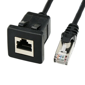 Cat5e snap-on <b>RJ45</b> male-to-female gigabit network <b>cable</b> extension <b>cable</b> for automobiles and ships, dashboard panel modification - Product Image 4