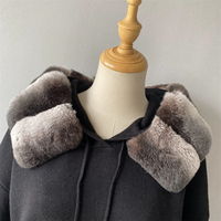 Ensemble de survêtement pour femme Jxwatcher, col en laine solide, tricoté, sweat-shirt à capuche, pantalon long, 2 pièces, vente en gros, personnalisable