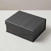 Boîte cadeau de luxe avec logo personnalisé, boîte en carton magnétique bleue, boîte d'emballage pliable, vente en gros pour l'électronique, les bijoux, les cosmétiques