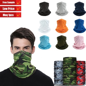 Custom Outdoor Sun protection Ice Silk Head Face Neck Sunshade Bike Headband Collar Gaiter Tube Bandana Headwear Sports Ski Mark