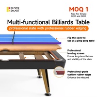 Table de billard multifonction 3-en-1 directement de l'usine, 5ft 6ft, table à manger, couleur et taille personnalisables, support de billard