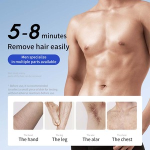 Crema depilatoria única de Aloe Vera para axilas, cara, cuerpo, púbico, para hombres y mujeres, Etiqueta Privada, crema depilatoria permanente indolora - Product Image 6