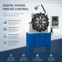 Machine de formage de ressorts universelle CNC à 3-4 axes ZW-CNC20 avec système de contrôle HUST