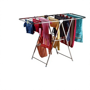 Collapsible Stainless Steel <b>Clothes</b> Drying Rack Adjustable Laundry <b>Airer</b> Stand For Home Balcony Bathroom Apartment - Product Image 6