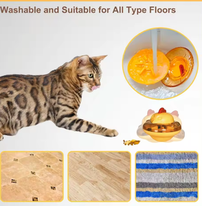 Palla Dispensatrice di Cibo per Animali Domestici a Forma Quadrata, Giocattolo da Masticare in Plastica Solida Ecologica per Auto-Intrattenimento, Mangiatoia Lenta per Gatti - Product Image 5