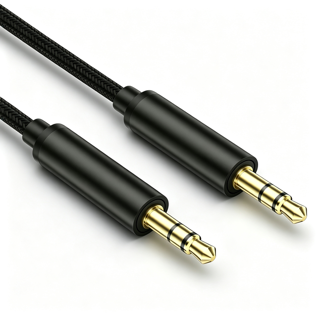 Nylon Braided Type C 3.5mm AUX Audio Cable Gold Plated Bare Copper PVC Hi-Fi Stereo Cord Car Speaker DVD Player Microphone
