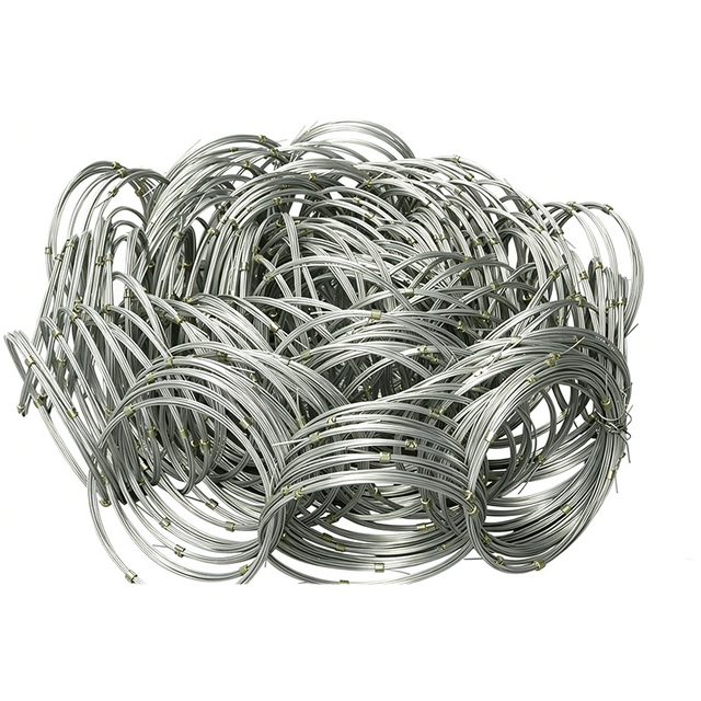 Durable Galvanized Ring Net Rockfall Barrier Mesh for Hillside Protection Debris Flow Prevention Flexible Security Ring Net