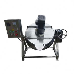 Pot à gaz 1000L mélangeur veste à gaz marmite bouilloire gainée bonbons sauce au sucre viande <span class=keywords><strong>soupe</strong></span> aux légumes marmite - Product Image 1