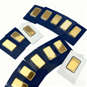 Manyetik olmayan 1oz toptan Metal pirinç İsviçre şanslı hediye altın Bar 1oz 5g 10g 50g 100g pirinç altın kaplama külçe - Product Image 5