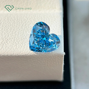 IGI Certified Fancy Colored Blue Lab <strong>Loose</strong> <strong>Diamond</strong> Heart Fancy Shape HPHT CVD Lab-Grown <strong>Diamond</strong> for Jewelry Making - Product Image 3