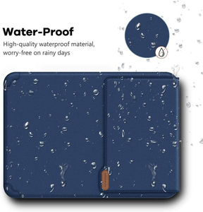 <span class=keywords><strong>Funda</strong></span> para Portátil de 15.6-16 <span class=keywords><strong>Pulgadas</strong></span> con Soporte Integrado, Alfombrilla para Ratón, Material PU, Cierre con Asa, Ligera, Portátil y Protectora - Product Image 4