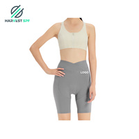 Shorts de cyclisme pour femmes avec double rembourrage en forme de flèche, interface élastique, séchage rapide, respirant, tissu extensible pour le cyclisme en extérieur
