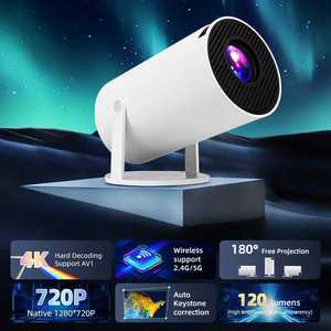 โปรเจคเตอร์ขนาดเล็ก HT88 ปรับระดับได้ ความละเอียด 2K HD LED โปรเจคเตอร์วิดีโอไร้สาย WiFi สมาร์ทมิเรอร์สกรีนแบบพกพา - Product Image 2