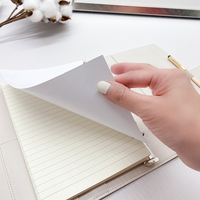 2025 Recharge Pages intérieures Baby Touch Notebook Softcover PU Leather Loose Leaf Planner