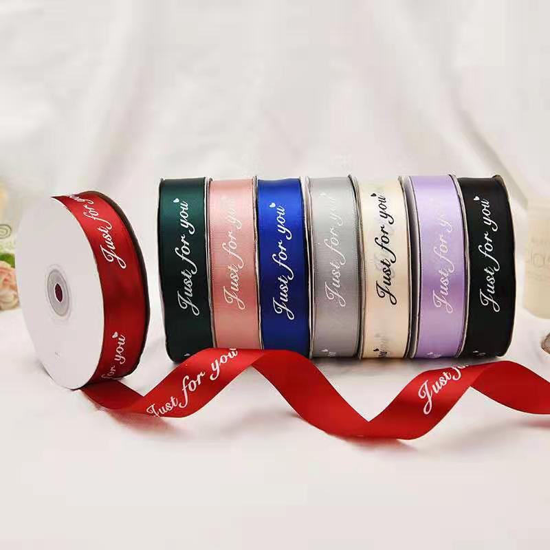Ribbon 1cm Luxury Custom for Gift Wrap Birthday Merry Christmas Gift Ribbon Roll Set