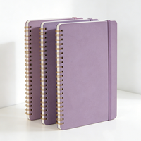 Lot de carnets A5/A6 personnalisés en papier et cuir PU à spirale avec logo sur mesure pour usage professionnel
