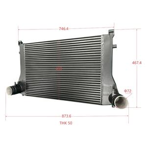 Intercooler para A3 S3 VW GOLF GTI MK8 1,8 T 2,0 T TSI EA888 70mm Entrada y salida 640*410*65MM - Product Image 6