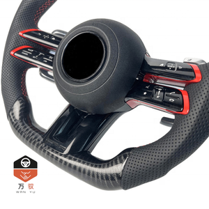 Volante de Coche para Benz <span class=keywords><strong>AMG</strong></span> G63 W212 W222 W213 W205 W211 W204 CLA CLS <span class=keywords><strong>SL500</strong></span>, Volante de Fibra de Carbono con LED - Product Image 2