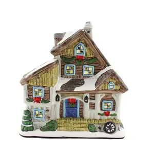 Hot selling ceramic christmas village houses