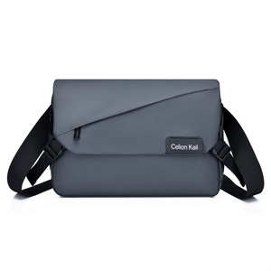 Sac bandoulière personnalisable en polyester pour homme, imperméable, avec logo personnalisé, style messager - Product Image 2