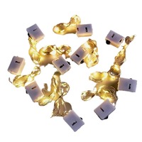 Guirlande lumineuse LED en plastique pour bouquet, 0,5m-3m, lumières clignotantes pour décoration de gâteau et jardin, autonomie de 48 heures et 36V