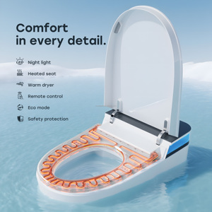 Inodoro Inteligente Moderno HOROW T38 con Tapa de Apertura/Cierre Automático y Asiento Calefactado Alargado, Disponible en Tiendas Minoristas, Consultar para Venta al por Mayor: Stock Local en EE. UU. - Product Image 3
