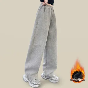 <span class=keywords><strong>Pantaloni</strong></span> Dritti <span class=keywords><strong>in</strong></span> Velluto Lavorato a Maglia per Ragazze - Caldi e Comodi Stile Coreano con Vita Elastica per Bambini - Product Image 3