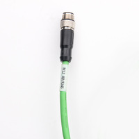 Ethernet/IP Ethercat Profinet Fieldbus Cable moldeado M12 a RJ45 Cables de doble extremo blindados