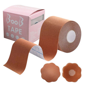 Kit Nastro di Supporto <span class=keywords><strong>per</strong></span> il <span class=keywords><strong>Seno</strong></span> Traspirante in Spandex e Cotone <span class=keywords><strong>per</strong></span> Sollevamento del <span class=keywords><strong>Seno</strong></span> e Modellamento del Corpo Copricapezzoli/Forbici/Borsa Portaoggetti <span class=keywords><strong>per</strong></span> Coppe A-G - Product Image 5