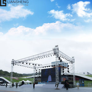 Gran oferta, podio de escenario de concierto al aire libre con sistema de armazón de iluminación LED de armazón de aluminio para eventos - Product Image 1