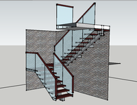Escaliers intérieurs modernes de qualité supérieure sur mesure, à double/simple poutre