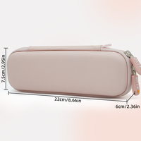 Estuche de Viaje Rígido de Cuero PU Premium con Correa de Mano para Osmo Pocket 3, Resistente a Arañazos, Impermeable con EVA