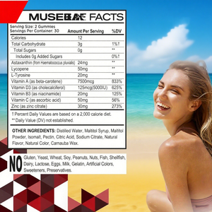 サンレスタンニンググミ無糖ビーガン経口メラニンサプリメントベータカロチンアスタキサンチンリコペン日焼け皮の健康グローアップ - Product Image 3