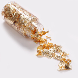 Vente chaude <span class=keywords><strong>Ongles</strong></span> Argent Feuille D'or Flocons pour La Fabrication De Bijoux En Résine Feuille D'or Flocons Feuille Métallique pour <span class=keywords><strong>Ongles</strong></span> Peinture Artisanat Slime - Product Image 1