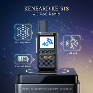 Radio PoC 4G LTE KENEARD KE-918 en alliage de zinc, ultra-mince, portable, longue portée, batterie 2000 mAh, type-C, radio bidirectionnelle - Product Image 1