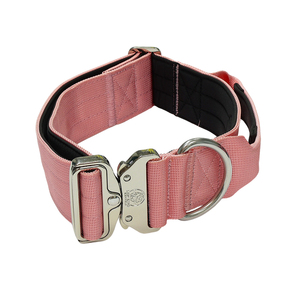 Collare Tattico per Cani in Nylon Personalizzato all'Ingrosso, Imbottitura Morbida in Neoprene, Fibbia in Metallo Tipo Cobra, Logo Incidibile per Razze di Cani Grandi e Medi - Product Image 1