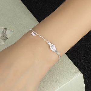Fashion Jewelry For Women Fine Jewelry Fashion Jewelry Set Fashion <b>Bracelet</b> & <b>Bangle</b> <b>Silver</b> 925 Jewelry Jewellery Lotus Style - Product Image 2